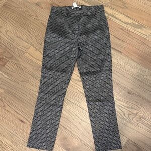 WHBM White House Black Market black white ankle trouser 6